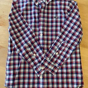 Vineyard Vines Boys Holiday Plaid Button Down Shirt